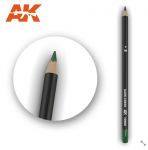 AK-10008 - Watercolor Pencil Dark Green - Kredka do weatheringu