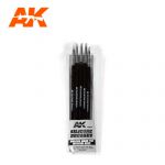 AK-9086 - Silicone Brushes Medium Tip Small (5 Silicone Pencils)