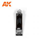 AK-9087 - Silicone Brushes Hard Tip Small (5 Silicone Pencils)