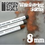 Green Stuff World 9311 - Weathering Sticks 8mm (set 3pc)
