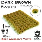 Paint Forge PFFL2606 - Dark Brown Flowers 6mm