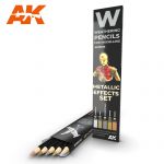 AK-10046 - Watercolor Pencils Metallic Effects set (5szt.)