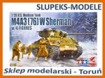 Asuka Model 35-048 - M4A3 (76) W Sherman w/4 Figures 1/35
