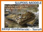 Border Model BT025 - Pz.Kpfw. IV Ausf. J Early/Mid And Rail Way Flatbed Ommr (2 in 1) 1/35