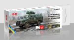 ICM 3040 - Acrylic Paints Set For Combat Vehicles Armed Forces Of Ukraine (6 x 12ml)