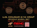 MENG MODEL SPS-024 - US Cougar 6x6 MRAP Vehicle Wheel Set 1/35