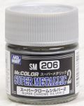 Mr.Hobby SM-206 - Super Chrome Silver 2